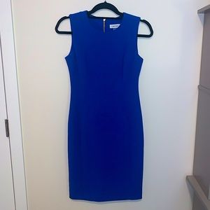 Blue sleeveless dress from Calvin Klein